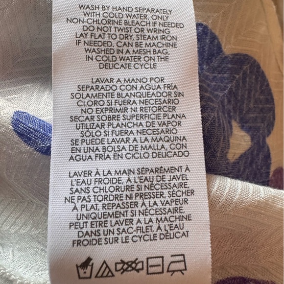 CAbi White and Purple Floral Blouse - Picture 8 of 8